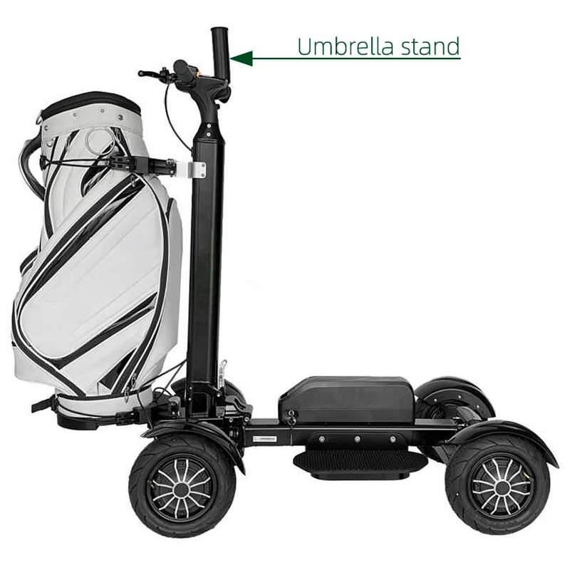 All Terrain Golf Scooter with Four Wheels High Stability Electric Transport for Golfers