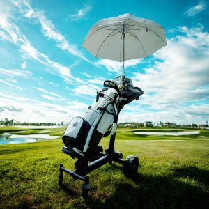 Follow Me Golf Trolleys Remote Control Golf Caddy 36-45 Holes Battery Capacity Electric Golf Trolley