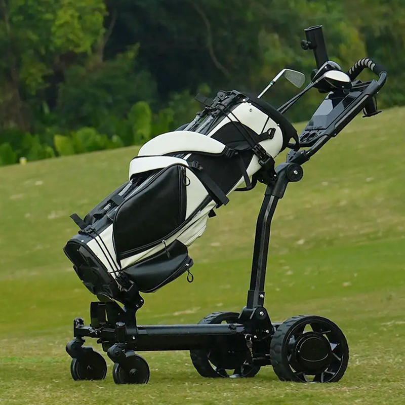 Electric Golf Cart with Remote Control, Auto-Follow Golf Push Cart Caddy, All Terrain Foldable Portable Trolley Golf Cart - Image 6