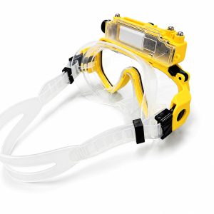 Professional Underwater Action Camera with Diving Mask, Waterproof Camera Gear for Snorkeling and Scuba Diving