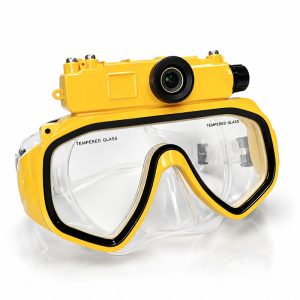 Snorkeling Mask with Camera, Waterproof HD Video Camera for Swimming Diving Fishing and Outdoor Water Sports