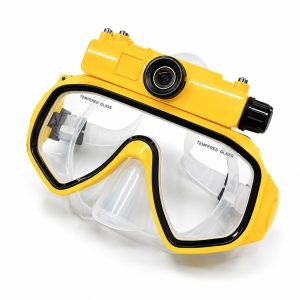 4K Waterproof Sports Camera, Diving Mask Camera with Wide Angle Lens, Underwater Video Recorder for Adventure